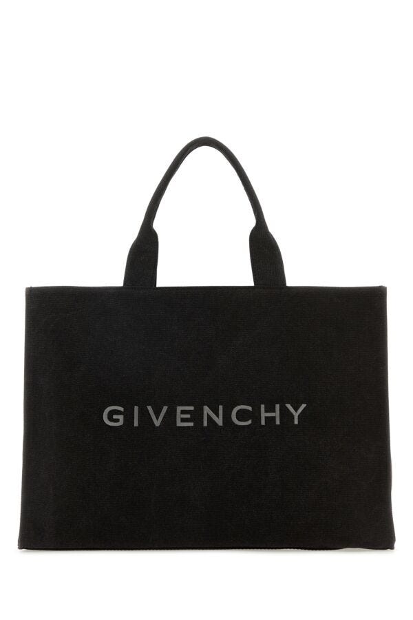 GIVENCHY | Black canvas Givenchy shopping bag
