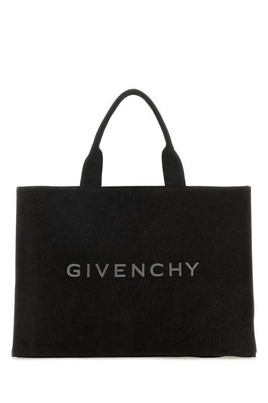 GIVENCHY | Black canvas Givenchy shopping bag