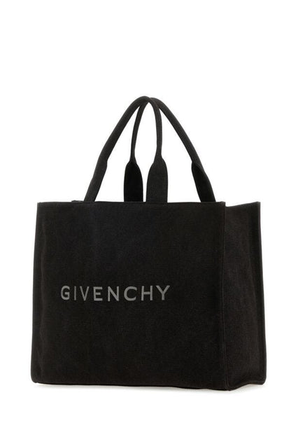 GIVENCHY | Black canvas Givenchy shopping bag