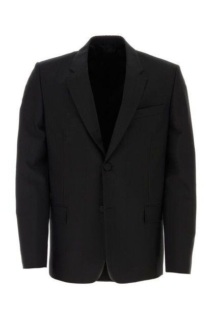 GIVENCHY | Black stretch wool blend blazer
