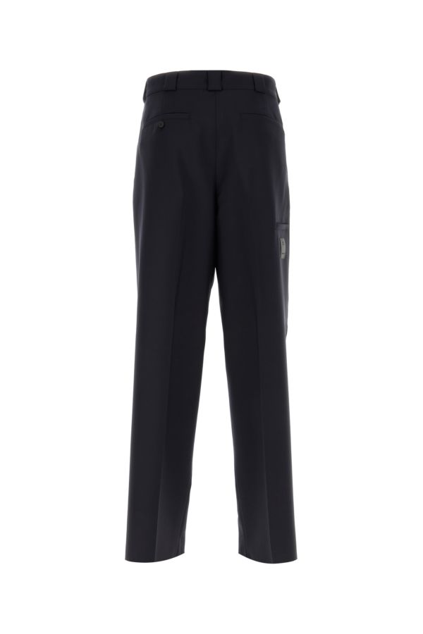 GIVENCHY | Midnight blue wool blend wide-leg pant