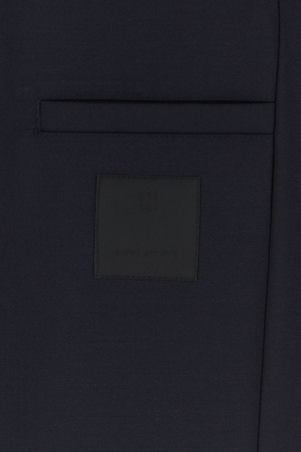 GIVENCHY | Midnight blue wool blend wide-leg pant
