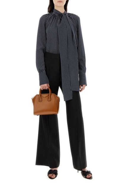 GIVENCHY | Black wool blend flared leg pant