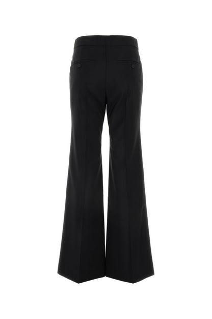 GIVENCHY | Black wool blend flared leg pant