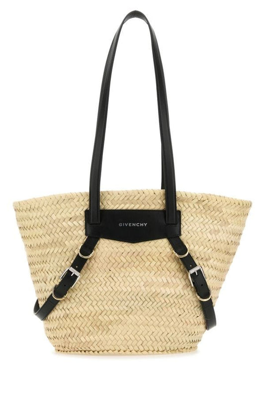 GIVENCHY | Straw medium Voyou Basket shopping bag