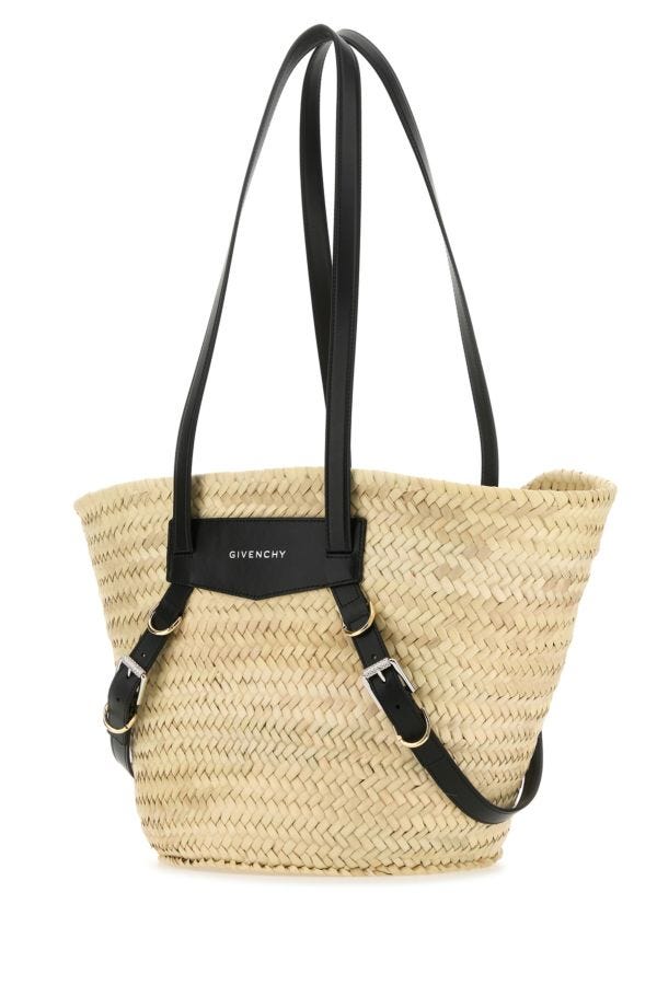 GIVENCHY | Straw medium Voyou Basket shopping bag