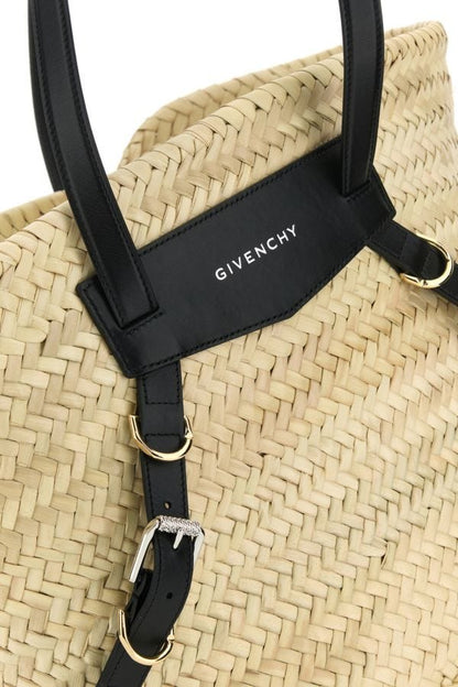 GIVENCHY | Straw medium Voyou Basket shopping bag