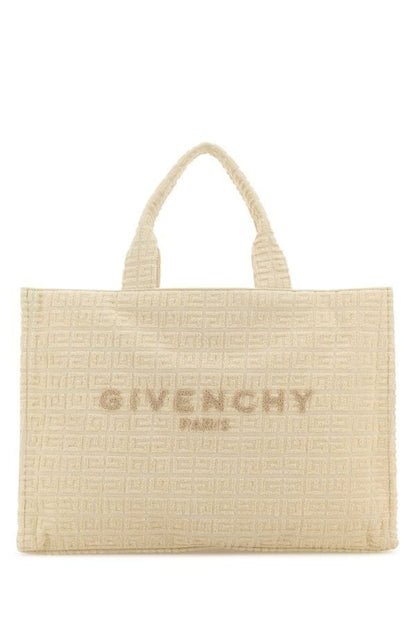 GIVENCHY | Ivory terry fabric medium G-Tote shopping bag