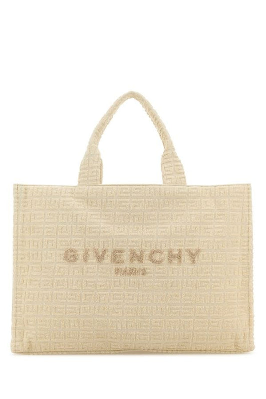 GIVENCHY | Ivory terry fabric medium G-Tote shopping bag