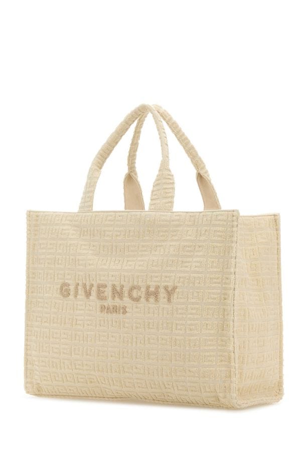 GIVENCHY | Ivory terry fabric medium G-Tote shopping bag