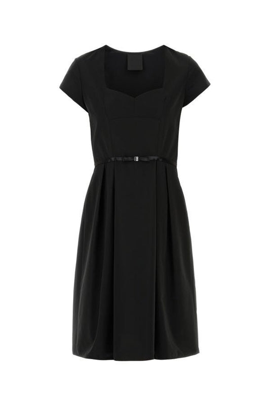 GIVENCHY | Black taffetas mini dress