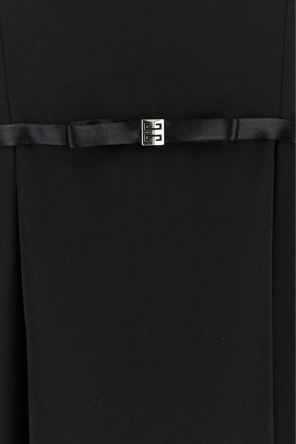 GIVENCHY | Black taffetas mini dress