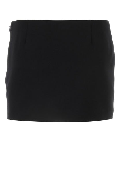 GIVENCHY | Black grain de poudre mii skirt