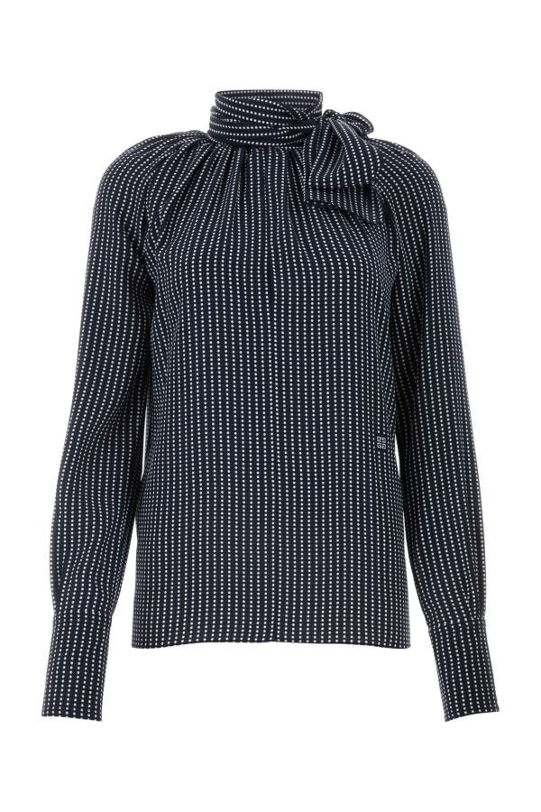 GIVENCHY | Printed silk blouse