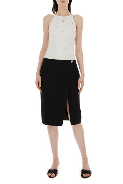 GIVENCHY | White stretch viscose blend tank top