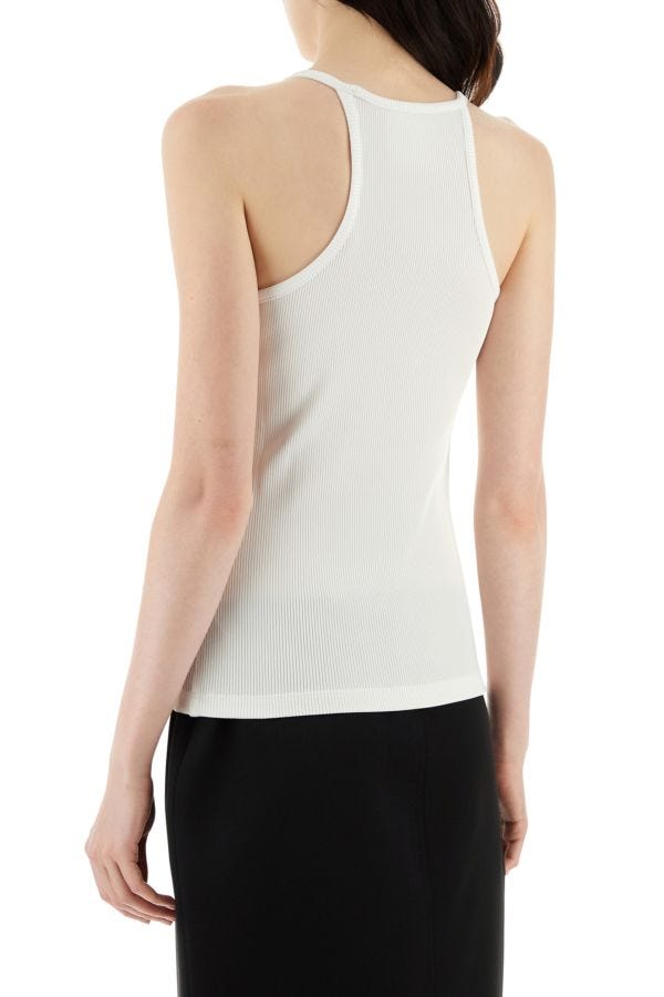 GIVENCHY | White stretch viscose blend tank top
