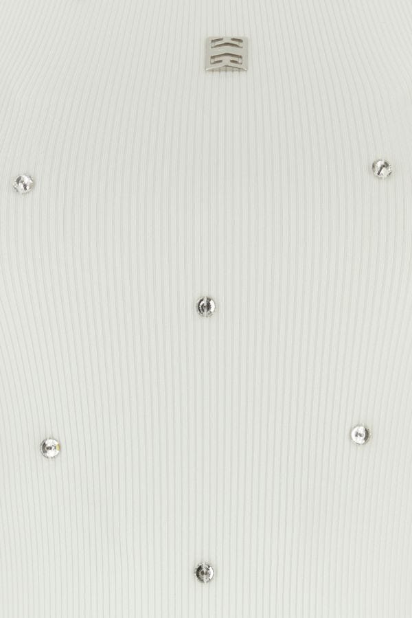 GIVENCHY | White stretch viscose blend tank top