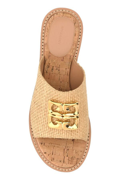 GIVENCHY | Raffia 4G Liquid slippers