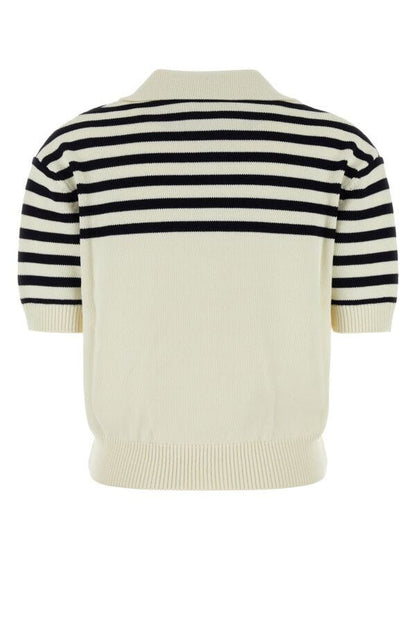 GIVENCHY | Ivory viscose blend polo shirt