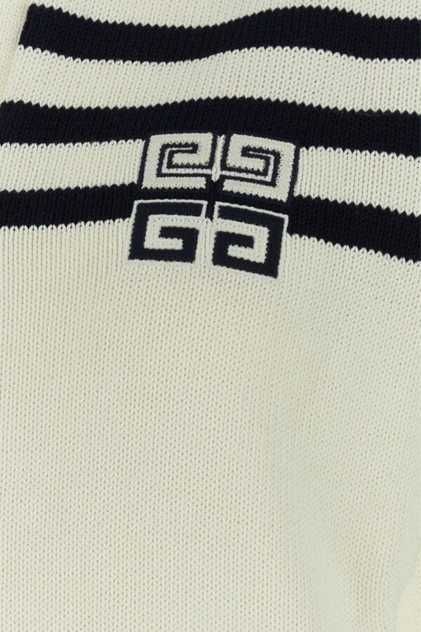 GIVENCHY | Ivory viscose blend polo shirt