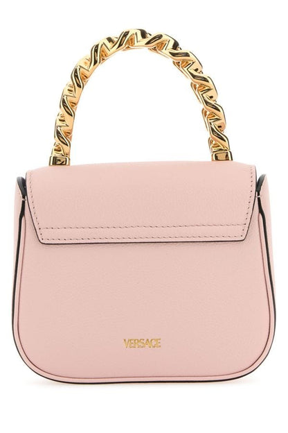 VERSACE | Pastel pink leather mini La Medusa handbag