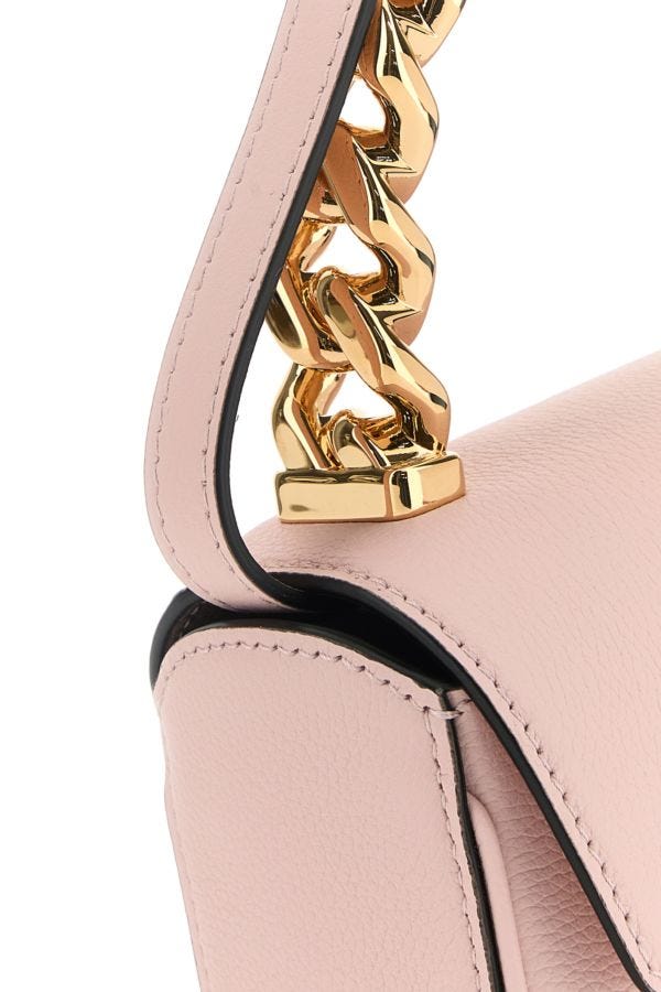 VERSACE | Pastel pink leather mini La Medusa handbag