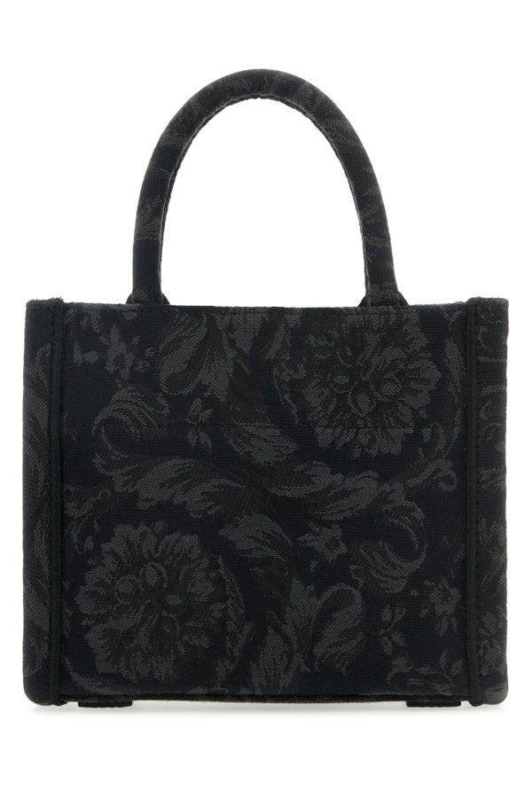 VERSACE | Embroidered canvas mini Athena Barocco shopping bag