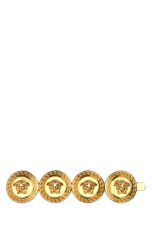 VERSACE | Gold metal Medusa Tribute hair clip