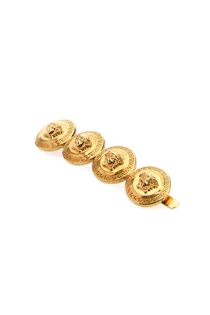 VERSACE | Gold metal Medusa Tribute hair clip