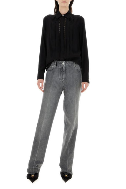 VERSACE | Black crepe shirt