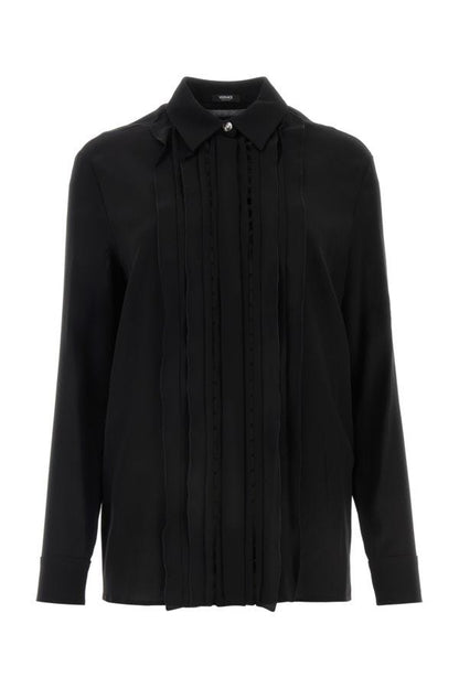 VERSACE | Black crepe shirt