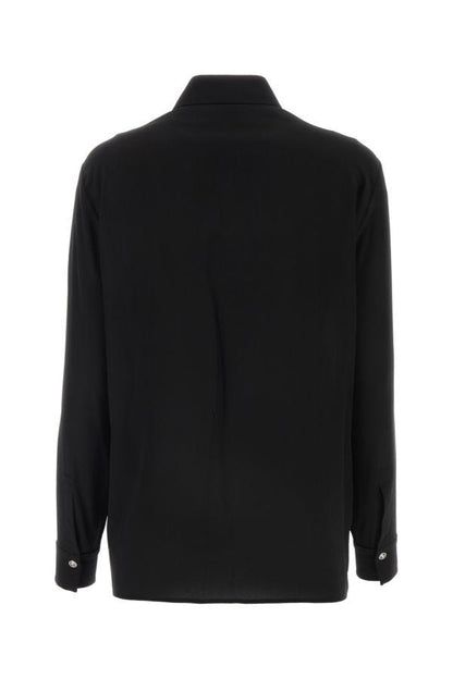 VERSACE | Black crepe shirt
