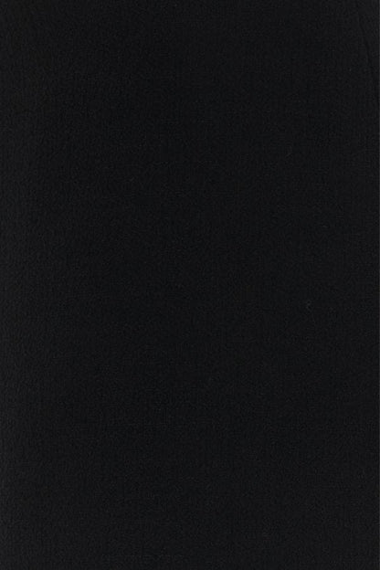 VERSACE | Black stretch wool blend skirt