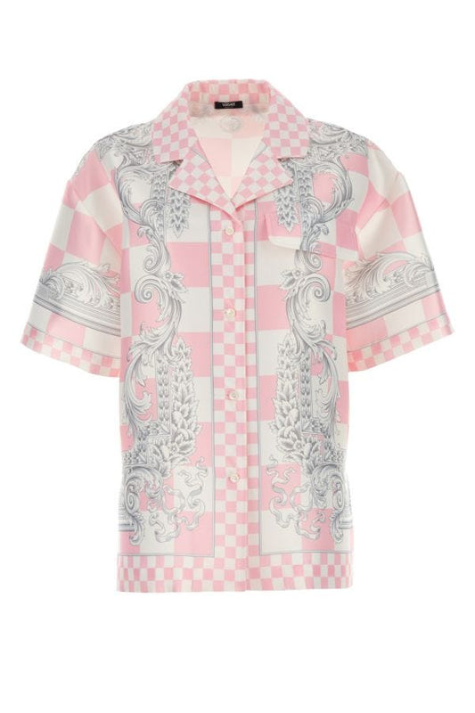 VERSACE | Printed duchesse shirt
