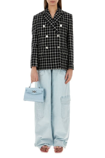 VERSACE | Light blue denim cargo jeans