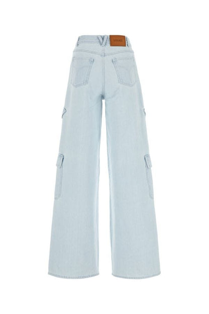 VERSACE | Light blue denim cargo jeans