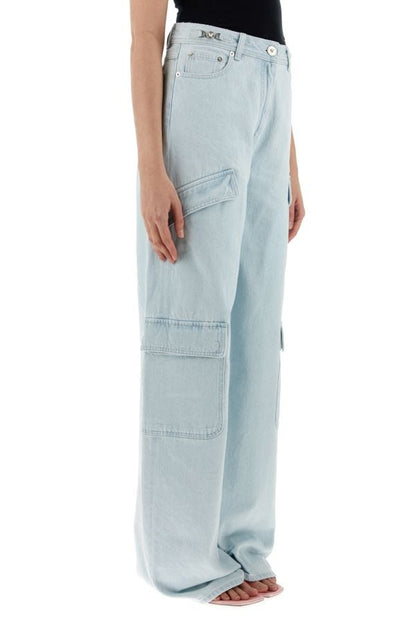 VERSACE | Light blue denim cargo jeans