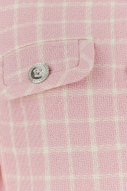VERSACE | Embroidered tweed blazer