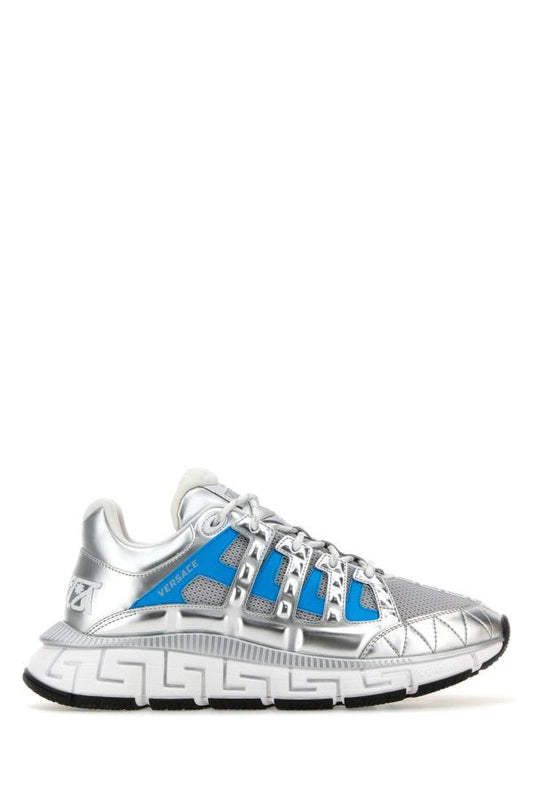 VERSACE | Multicolor fabric and leather Trigreca sneakers