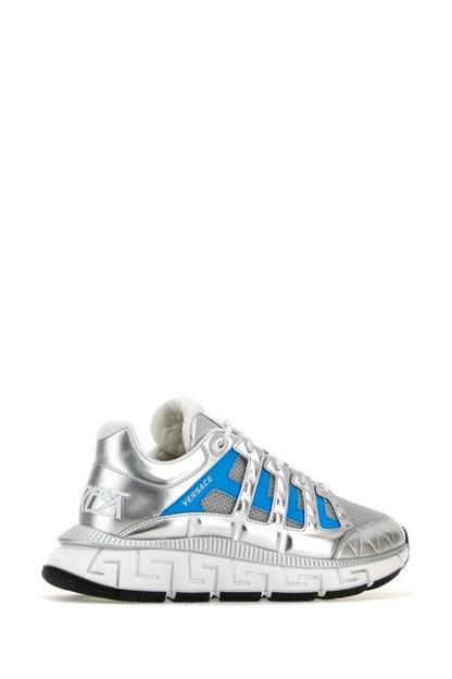 VERSACE | Multicolor fabric and leather Trigreca sneakers