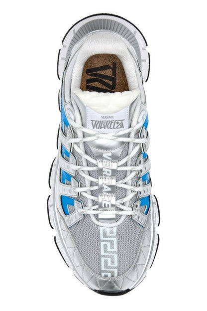 VERSACE | Multicolor fabric and leather Trigreca sneakers