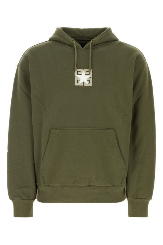 GIVENCHY | Army green cotton sweatshirt