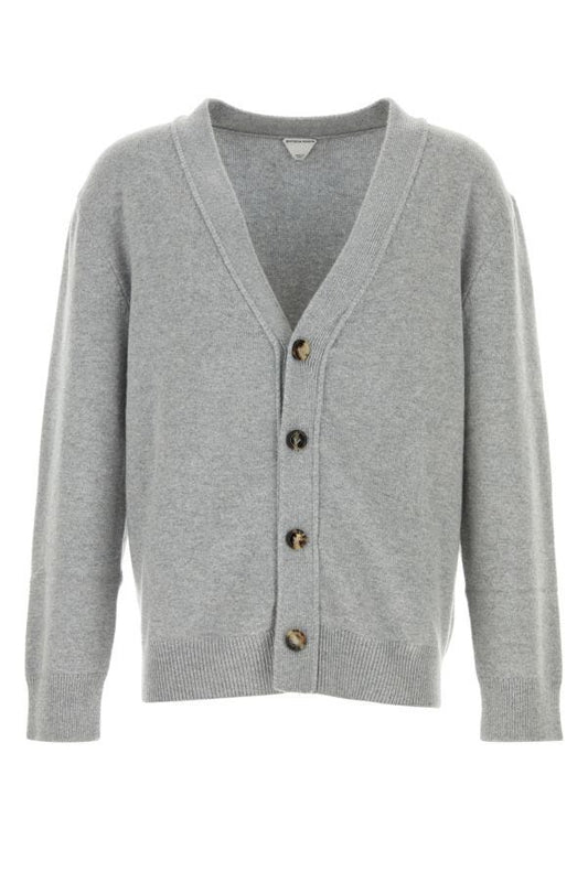 BOTTEGA VENETA | Grey cashmere cardigan
