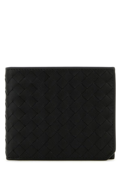 BOTTEGA VENETA | Black leather Intrecciato wallet
