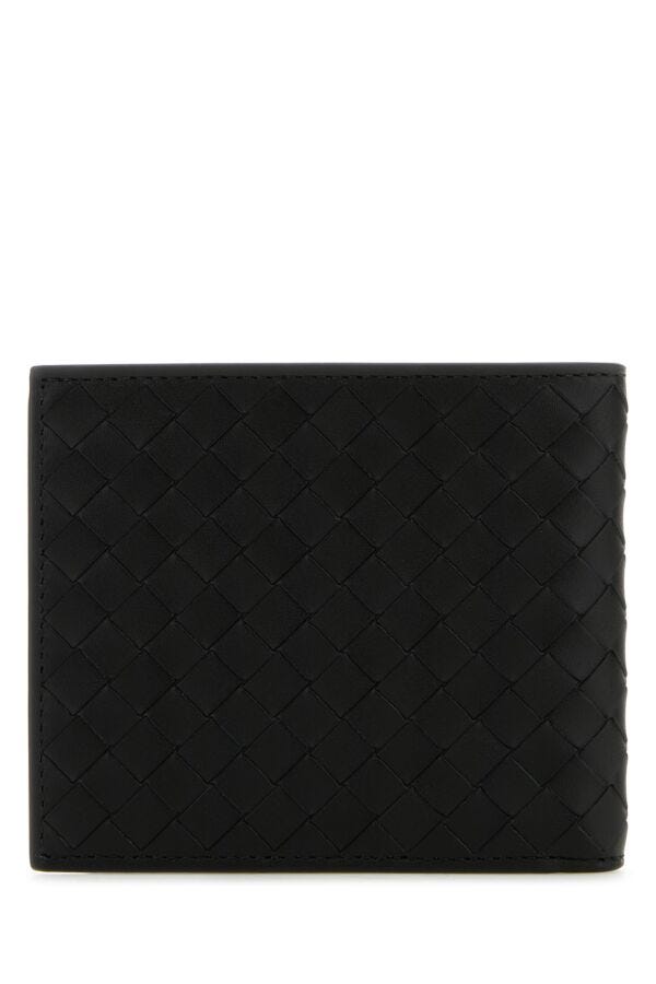 BOTTEGA VENETA | Black leather Intrecciato wallet
