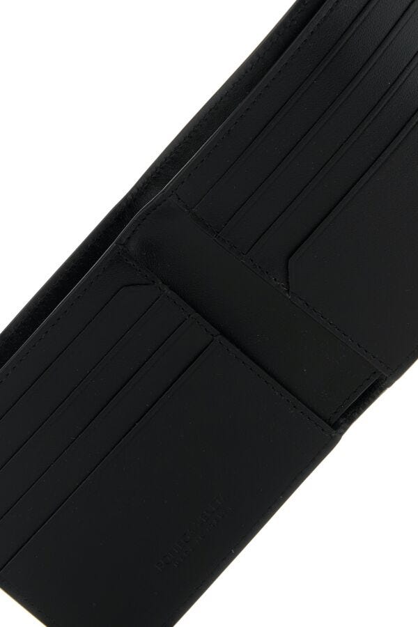 BOTTEGA VENETA | Black leather Intrecciato wallet