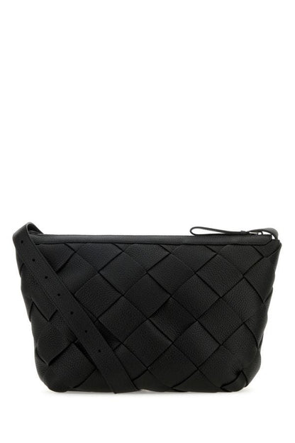 BOTTEGA VENETA | Black leather Diago crossbody bag