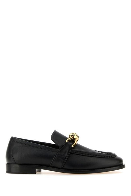 BOTTEGA VENETA | Black leather Astaire loafers