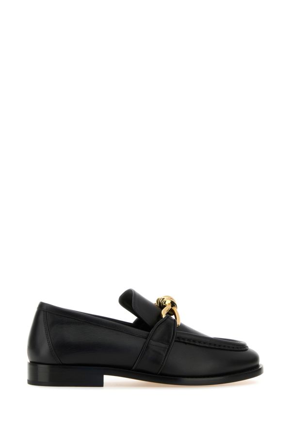 BOTTEGA VENETA | Black leather Astaire loafers