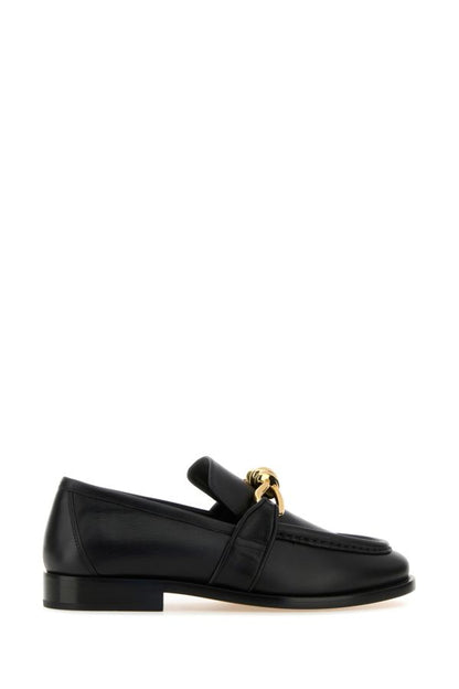 BOTTEGA VENETA | Black leather Astaire loafers